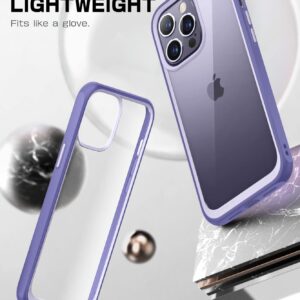 SUPCASE Unicorn Beetle Style Series Case for iPhone 14 Pro Max 6.7 Inch (2022), Premium Hybrid Protective Slim Clear Case (Mauve)