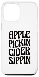 iphone 14 pro max apple pickin cider sippin case