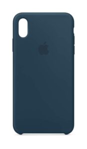 apple iphone xs max silicone case - pacific green