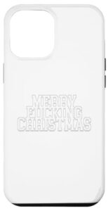 iphone 14 pro max merry fucking christmas santa holiday mayhem scrooge ho ho case