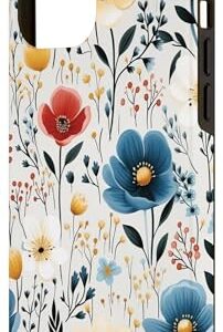 iPhone 14 Pro Max Case Cover Flower Printed Flower Protective Cover Phone Case