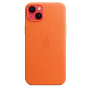 Apple iPhone 14 Plus Leather Case with MagSafe - Orange