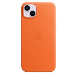 Apple iPhone 14 Plus Leather Case with MagSafe - Orange