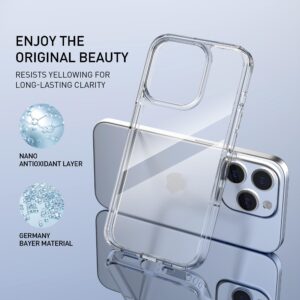 Clear Shockproof Phone Case for iPhone 14 Pro Max, Glass Shatterproof Protection and Camera Lens Protection Gift (for iPhone14 Pro Max)