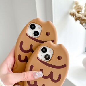 VOIV Phone Case Compatible with iPhone 14 Pro Max 6.7 inch Cute Kawaii Taiyaki Shockproof Protective Cover Ultra Slim Brown