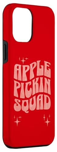 iPhone 14 Pro Max Apple Pickin Squad Fall Apple Picking Season Retro Wavy Text Case