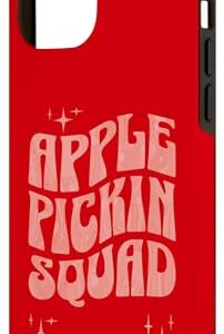 iPhone 14 Pro Max Apple Pickin Squad Fall Apple Picking Season Retro Wavy Text Case