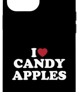 iPhone 14 Pro Max I Love Candy Apples, I Heart Candy Apples Case