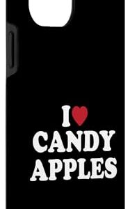 iPhone 14 Pro Max I Love Candy Apples, I Heart Candy Apples Case