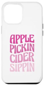 iphone 14 pro max apple pickin cider sippin case