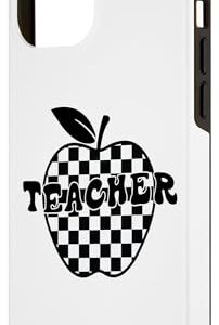 iPhone 14 Pro Max Back To School Checkered Apple Teacher Checkerboard teacher Case