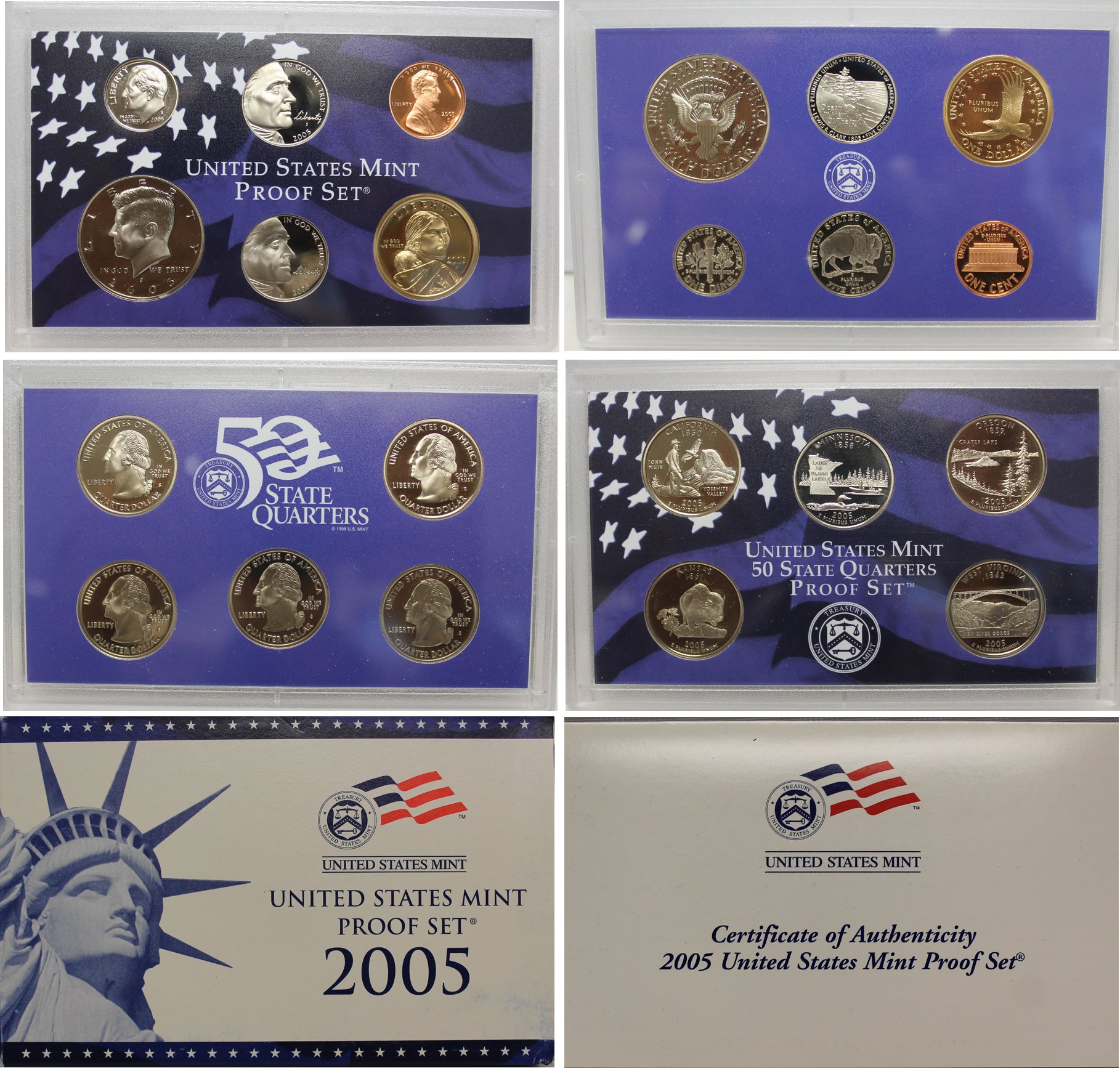 2005 United States Mint Proof Set Original Government Packaging Proof