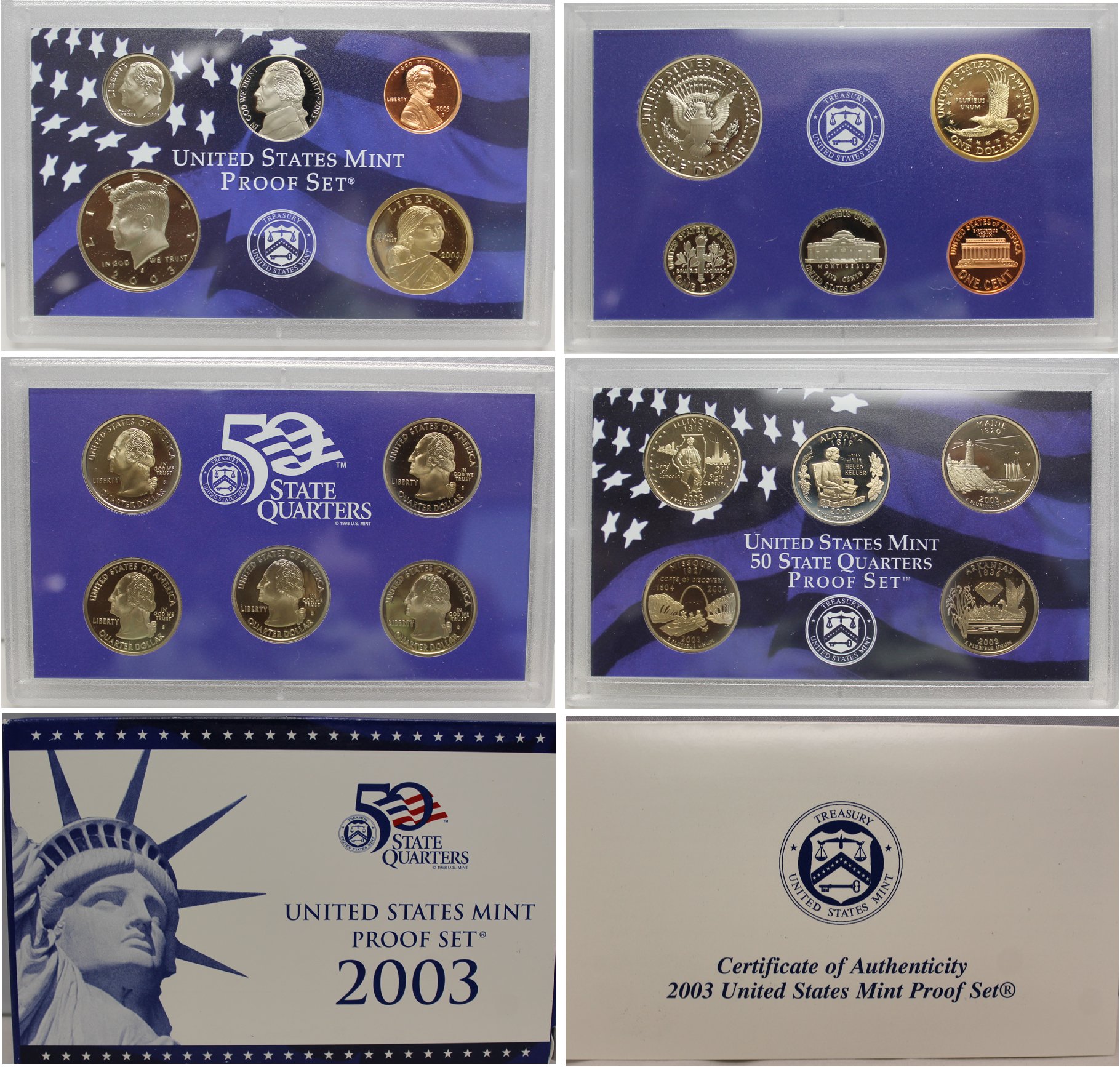 2003 S US Mint Proof Set OGP