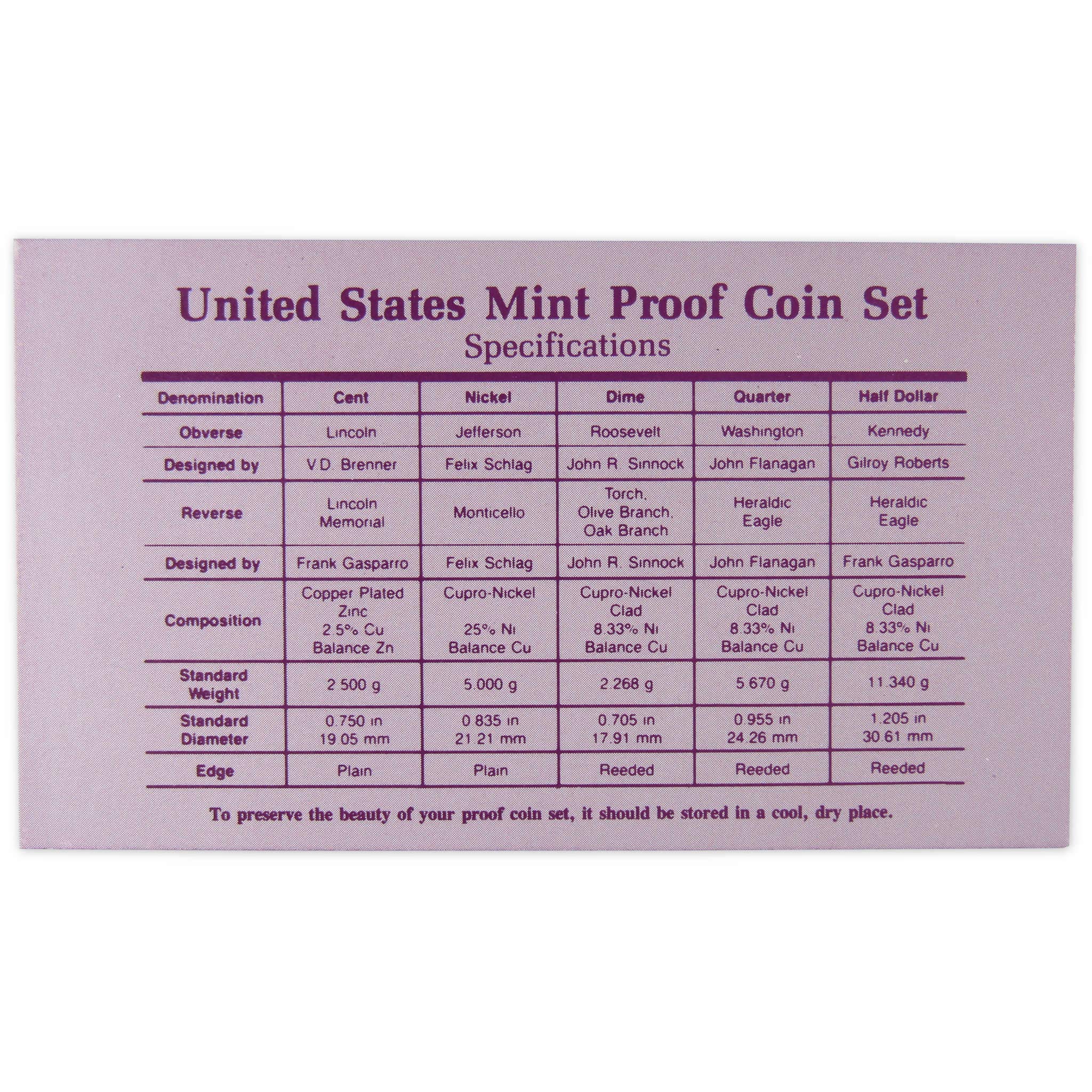 1992 Clad Proof Set U.S. Mint Original Government Packaging OGP COA