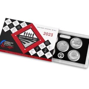 2023 S 2023 S Silver Quarter Proof Set 5 Coin DCAM US Mint 23WS With Box and COA Quarter US Mint Proof