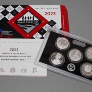 2023 S 2023 S Silver Quarter Proof Set 5 Coin DCAM US Mint 23WS With Box and COA Quarter US Mint Proof