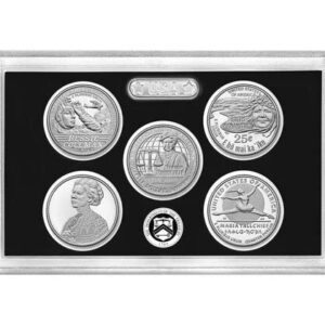 2023 S 2023 S Silver Quarter Proof Set 5 Coin DCAM US Mint 23WS With Box and COA Quarter US Mint Proof