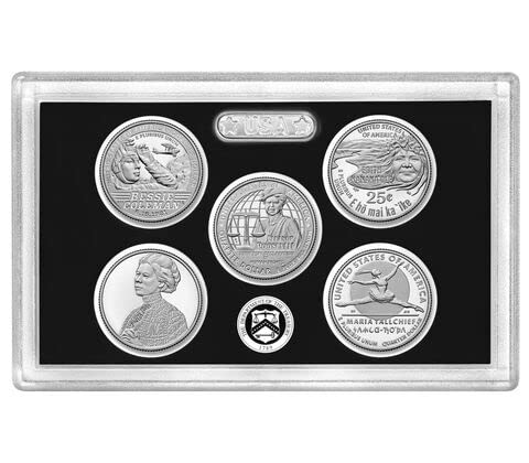 2023 S 2023 S Silver Quarter Proof Set 5 Coin DCAM US Mint 23WS With Box and COA Quarter US Mint Proof