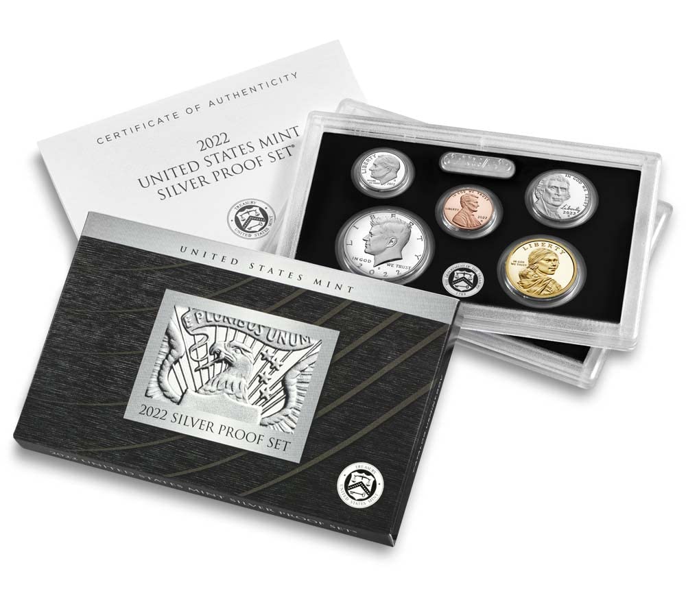 2022 S US Mint Silver Proof Set 22RH Complete Various US Mint Proof