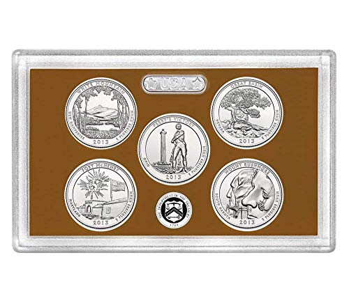 2013 S America the Beautiful Quarters National Parks Proof Set - 5 coins - Exceptional Coins - US Mint GEM Proof No Box or COA -