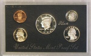 1998 silver u.s. proof set in original government packaging