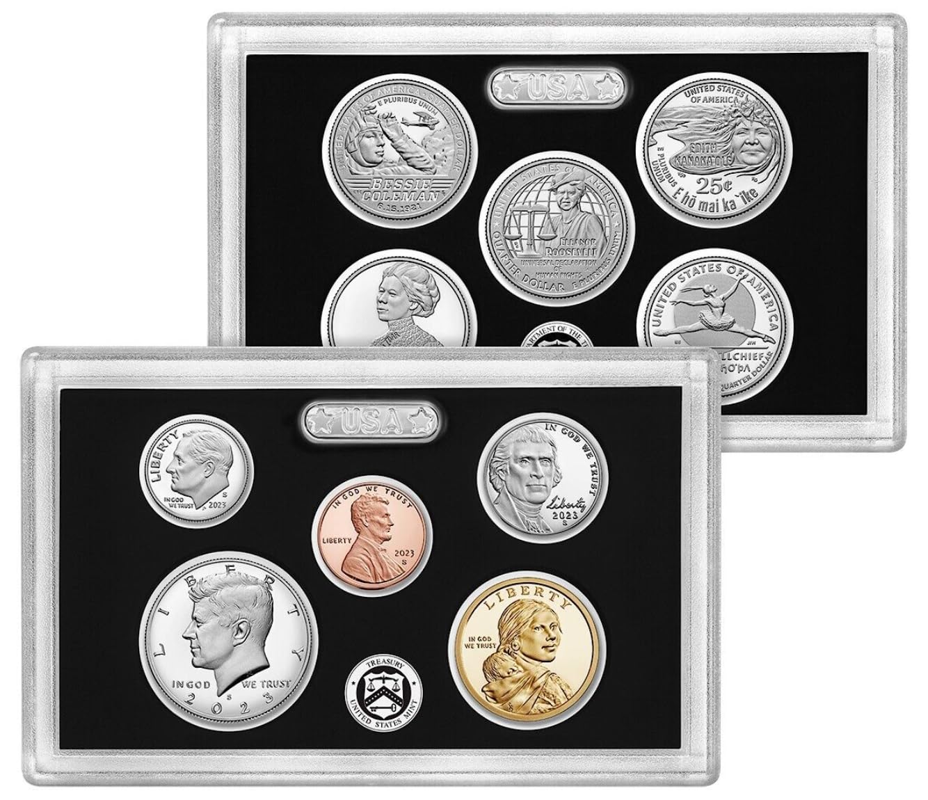 2023 S 2023-S US Mint Silver Proof Set of (10) Pieces 23RH Deep Cameo Proofs Collection US Mint Proof