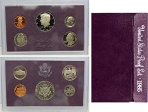 1985 s us mint proof set original government packaging