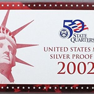 2002 S U.S. Mint 10-coin Silver Proof Set - OGP box & COA Proof