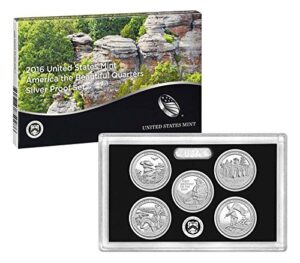 2016 s atb 2016 silver quarter proof set complete uncirculated