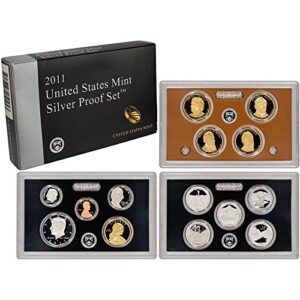 2011 S U.S. Mint 14-coin Silver Proof Set - OGP box & COA Proof