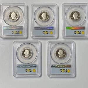 2020 S America The Beautiful 2020 PR-70 PCGS Quarter Proof Set First Day of Issue PR-70