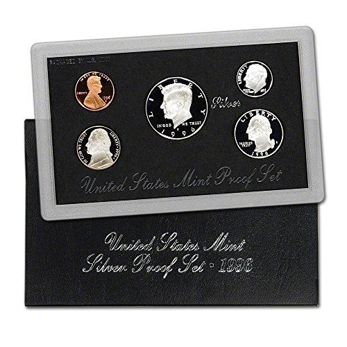 1996 S U.S. Mint Silver Proof Set - 5 Coins - OGP Superb Gem Uncirculated