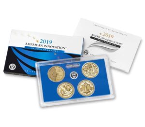 2019 s american innovation american innovation 2019 $1 coin proof set 4 coin set pf