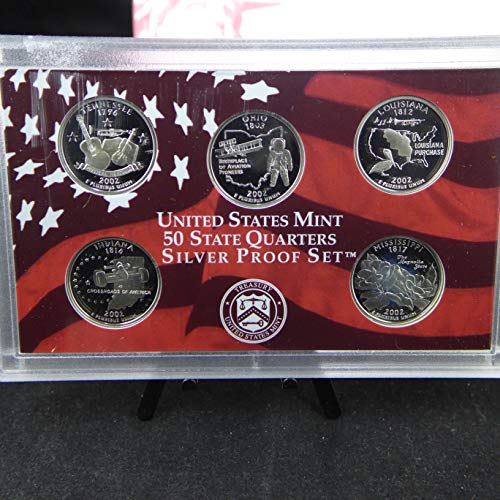 2002 S Silver Proof Set 10 Coin Set