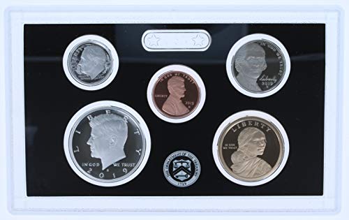 2019 S Proof Set 2019 S Partial Proof Set 5 Coins .999 Silver Kennedy, Dime Very Good