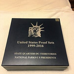 2016 S Proof Set Collection of US Mint Proof Sets 2016-1999 Total of 18 Sets Very Good