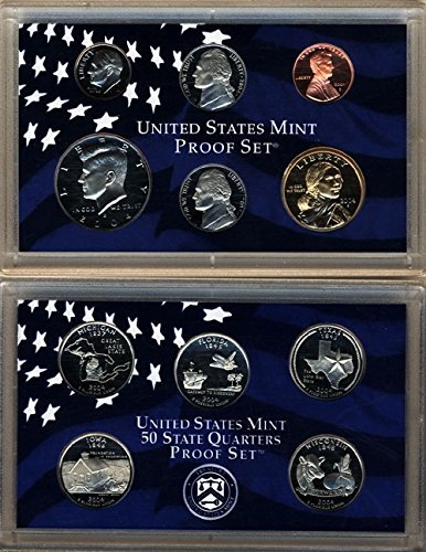 2004 S U.S. Mint 11-coin Clad Proof Set - OGP box & COA Proof