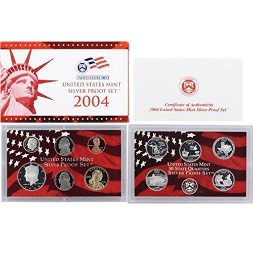 2004 S U.S. Mint Silver Proof Set - 11 Coins - OGP Superb Gem Uncirculated