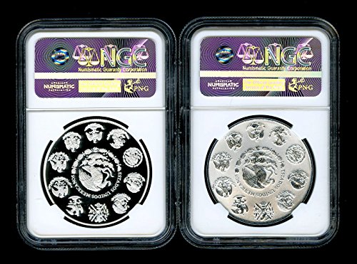 2015 Mexico Silver Onza LIBERTAD NGC PF70 UCAM & REVERSE PROOF 2-coin Set PL70