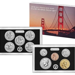 2018 S Silver Reverse Proof Set 2018 Reverse Proof Silver Only 200K Minted Rare SP