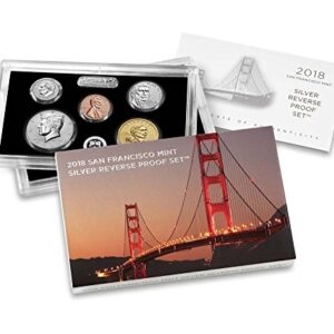 2018 S Silver Reverse Proof Set 2018 Reverse Proof Silver Only 200K Minted Rare SP