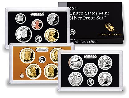 2011 Proofs 2011 Silver Proof Set 14 Deep Cameo Coins Complete Very Good