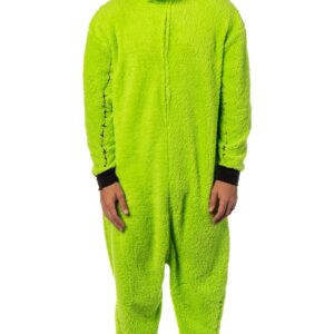 MJC International Group, LLC The Nightmare Before Christmas Oogie Boogie Costume Sherpa One Piece Pajama Union Suit (Small) Green