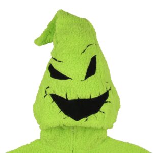 MJC International Group, LLC The Nightmare Before Christmas Oogie Boogie Costume Sherpa One Piece Pajama Union Suit (Small) Green