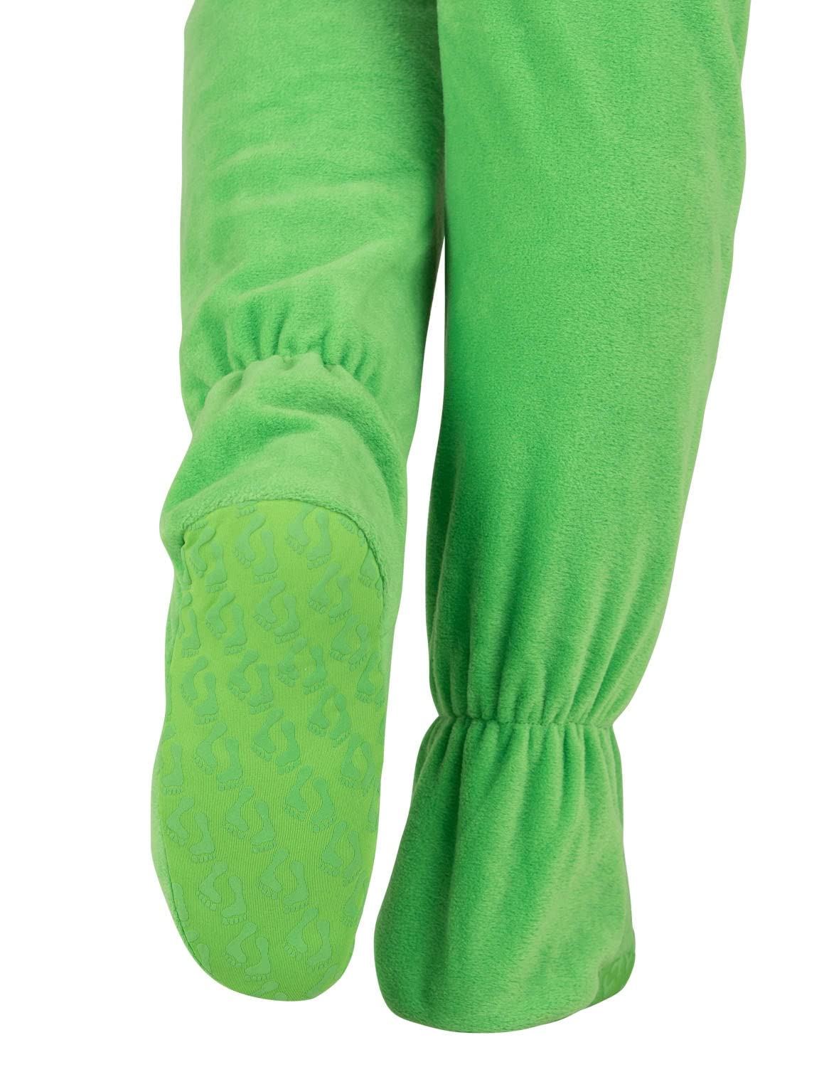 Footed Pajamas - Emerald Green Infant Hoodie Fleece One Piece - Infant - Medium (Fits 3-6mos.)