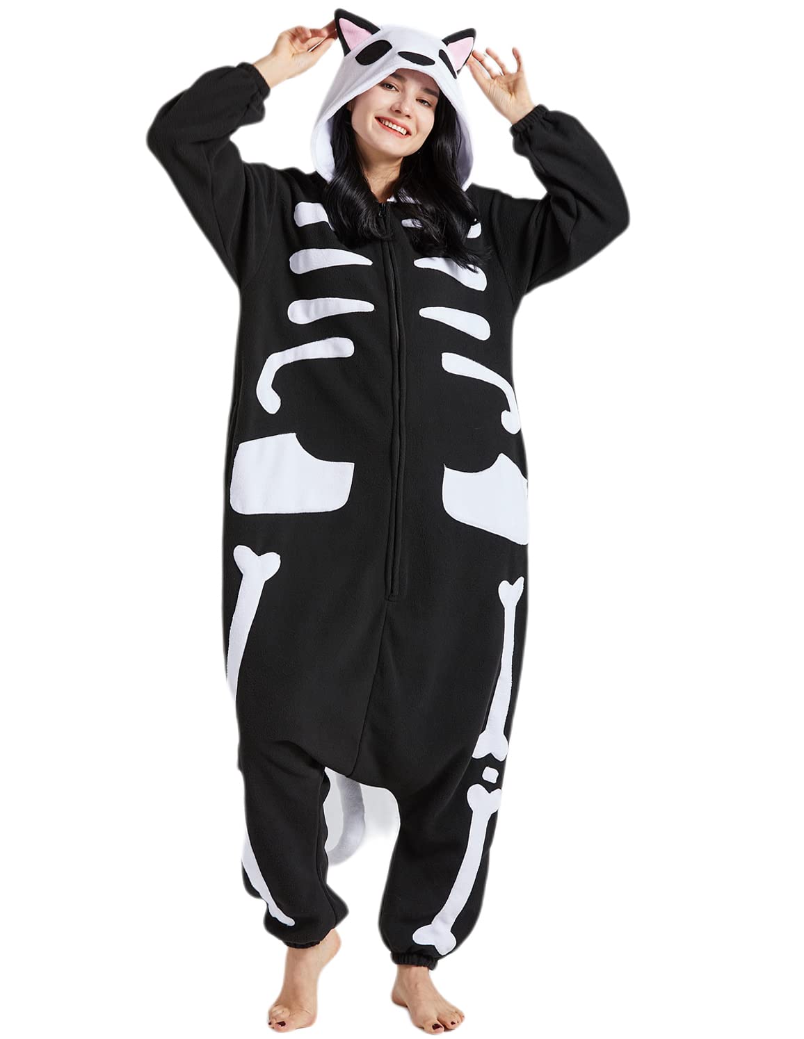 SAMGU Adult Onesie Halloween Christmas Animal Cosplay Costume One Piece Pajamas for Men Women X-Large