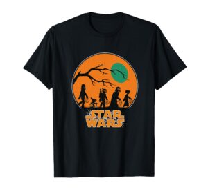 star wars characters trick or treat halloween t-shirt