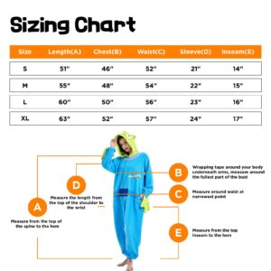 ressber Unisex Adult Onesie Pajamas Animal One Piece Halloween Costume Christmas Sleepwear Jumpsuit (Aliens, X-Large)