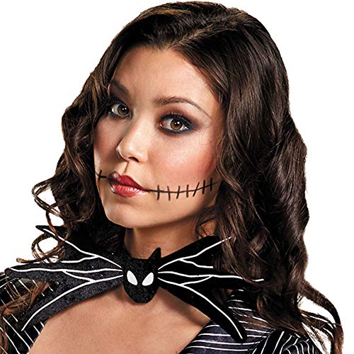 Disguise mens Disney Women's Jack Skellington Deluxe Adult Sized Costume, Multi, M 8-10 US