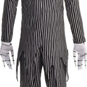 Amscan Jack Skellington Costume for Adults, Disney, Nightmare Before Christmas, Standard Size, with Accessories